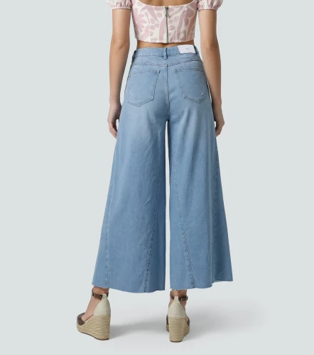 Barcelona Jean Con Nesgas Tipo Falda Maylin DerekAZ