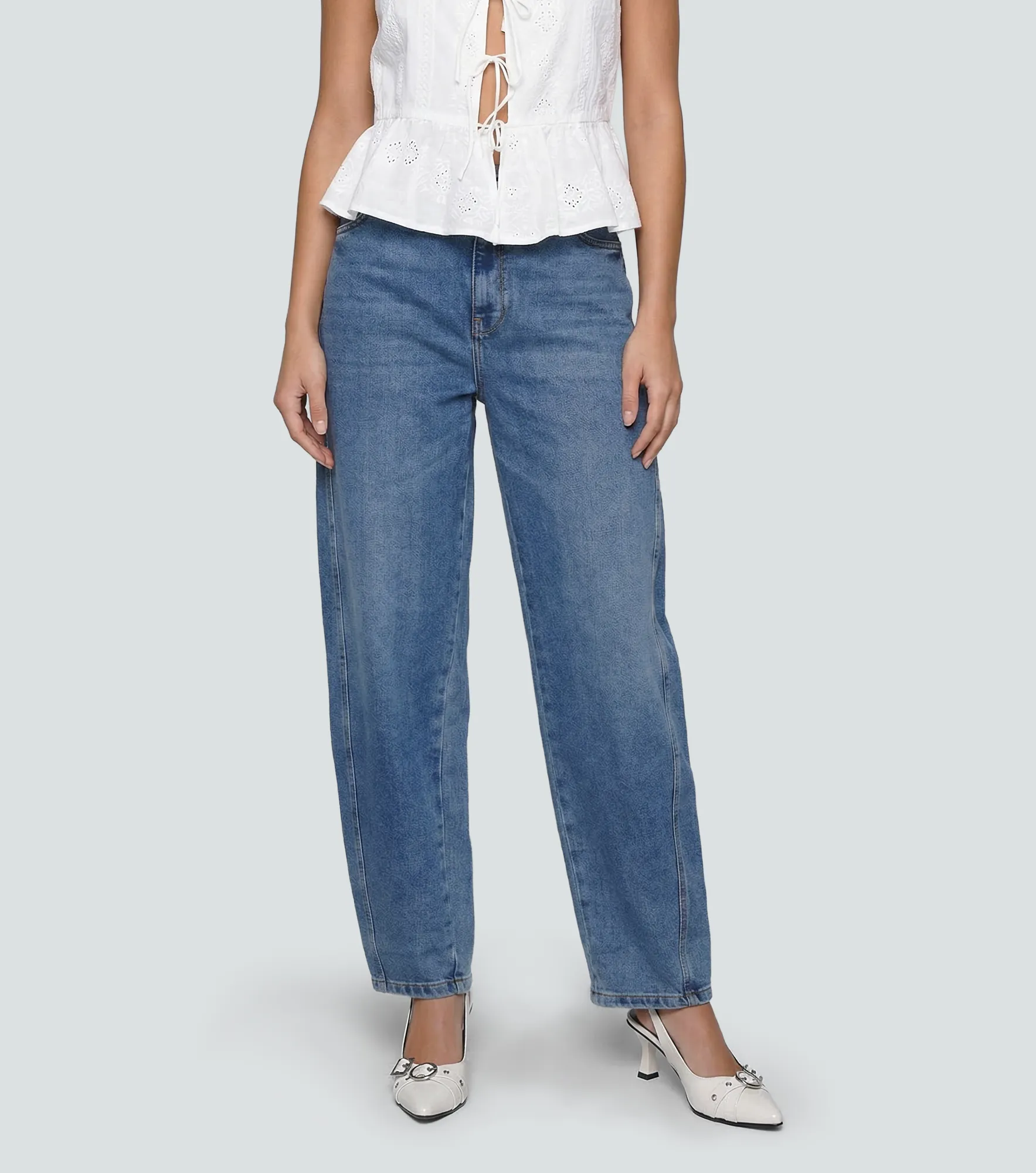 Barcelona Jean Barrel Con Proceso Alicia Derek 837715 AZ