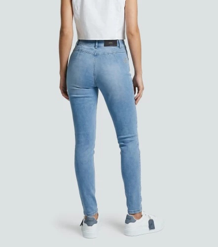 Praga Jean Para Mujer Pull Up Bota Skinny Carmen DerekAZ