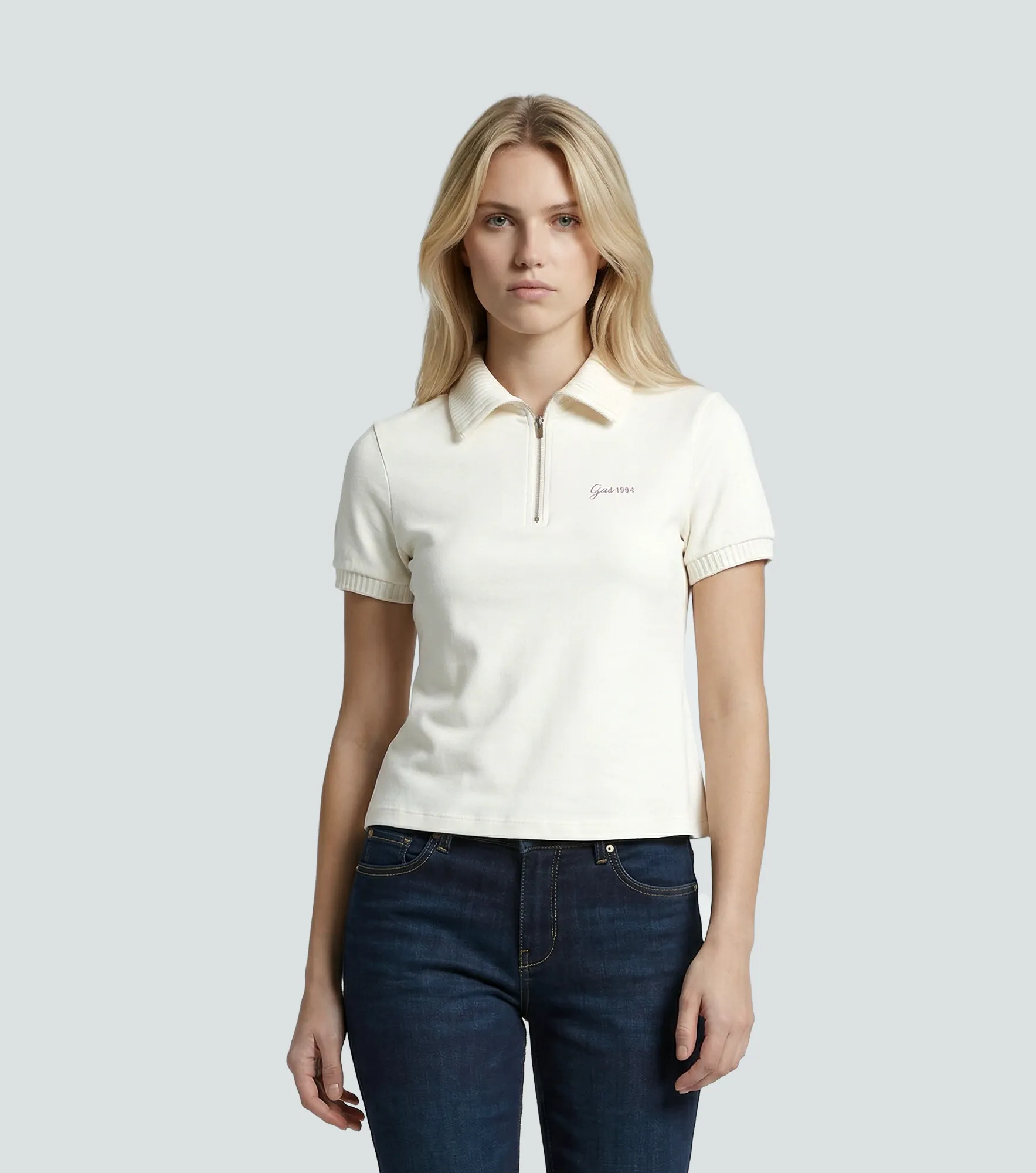 Acqua Blusa Slim Fit Femenina Gas 837453 BG