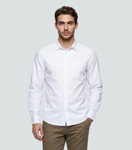 Slim Leonardo Camisa M L Unicolor UnserBL