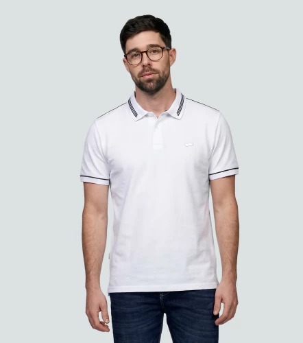Salvatore Polo Slim Fit Masculina GasBL