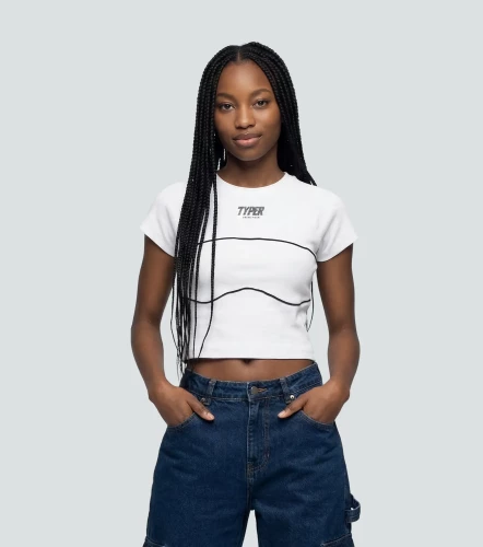 Layla Blusa Slim Con Sesgo En Contraste TyperBL