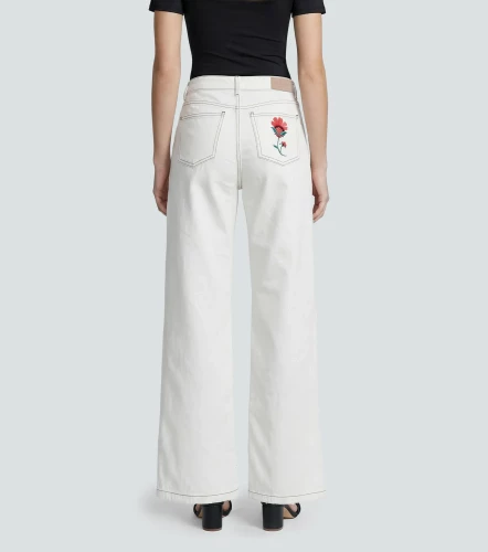 Jean Para Mujer Bloom Con Costuras En ContrasteBH