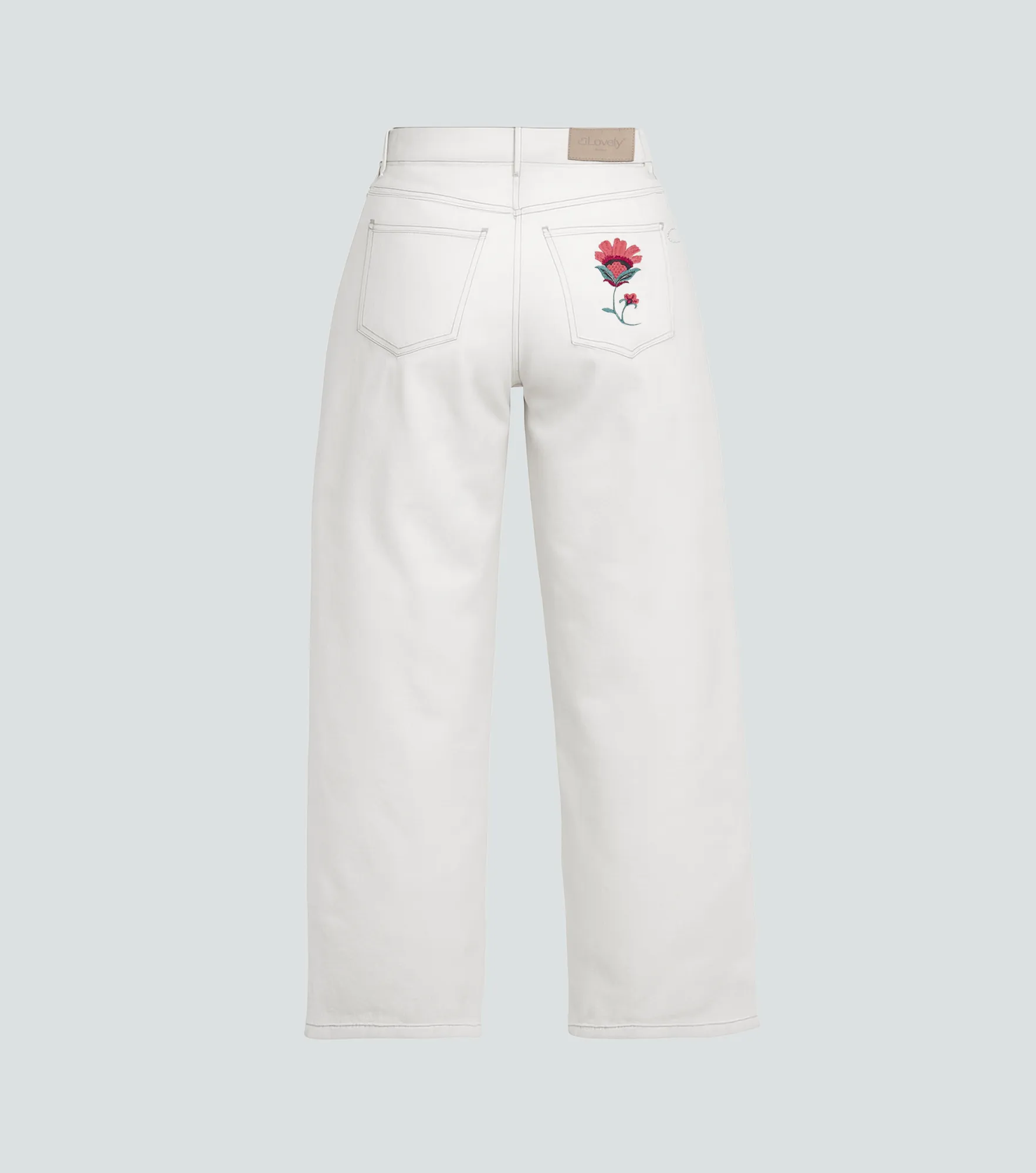 Jean Para Mujer Bloom Con Costuras En Contraste 837782 BH