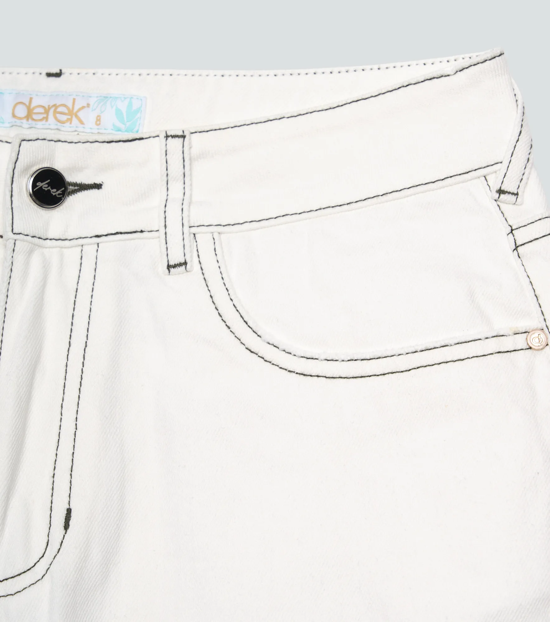 Jean Para Mujer Bloom Con Costuras En Contraste 837782 BH