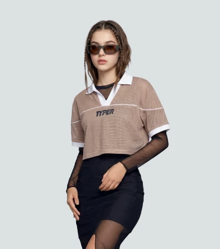 Aria Blusa Relaxed Con Sesgo En Contrastes TyperKQ