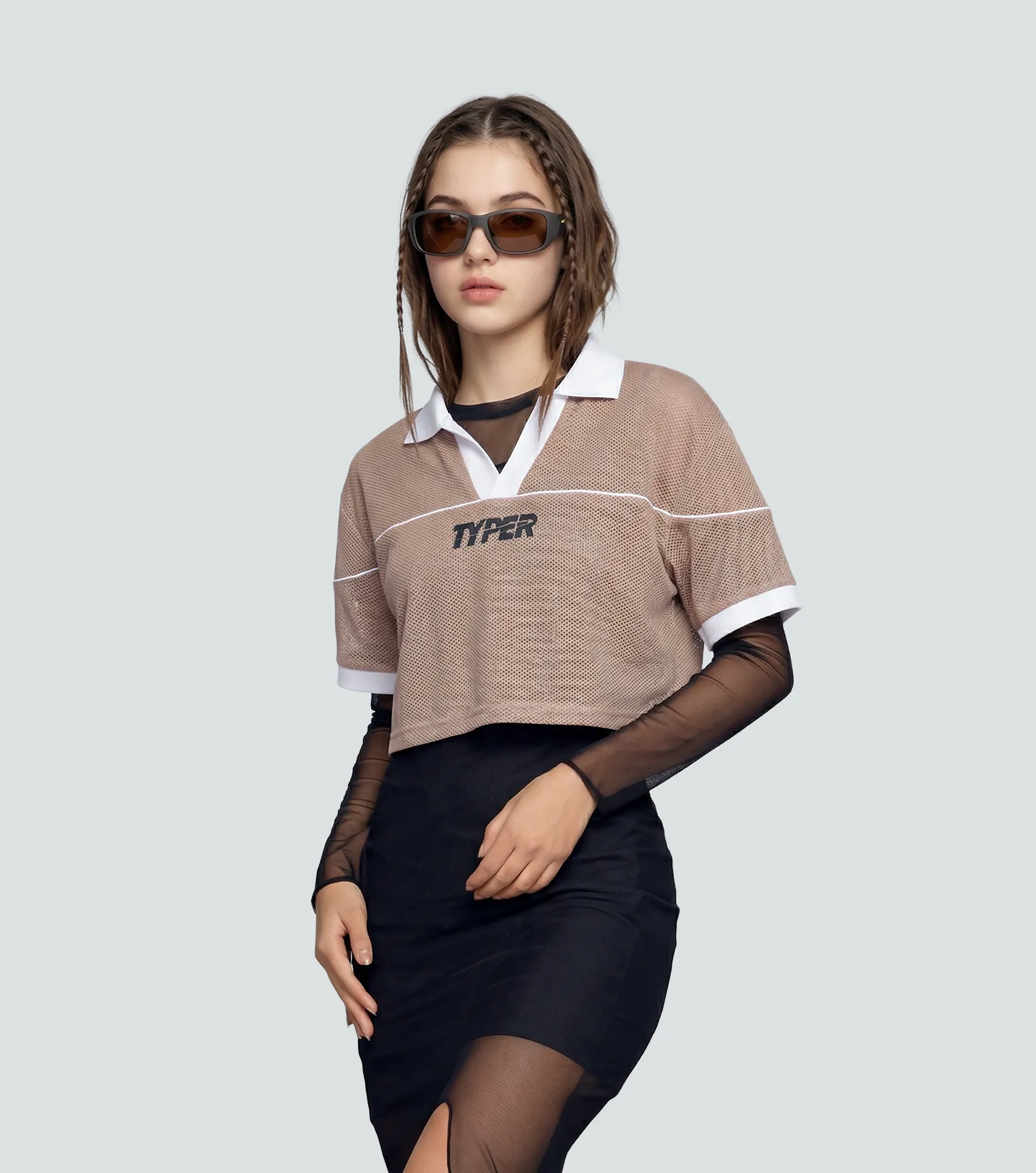 Aria Blusa Relaxed Con Sesgo En Contrastes TyperKQ