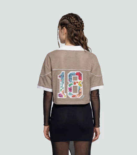 Aria Blusa Relaxed Con Sesgo En Contrastes TyperKQ