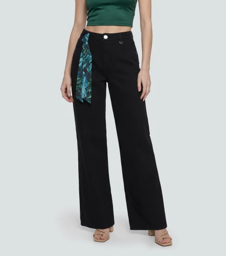 Praga Jean Para Mujer Wide Leg Rosalinda DerekNG
