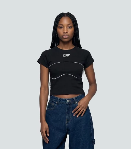 Layla Blusa Slim Con Sesgo En Contraste TyperNG