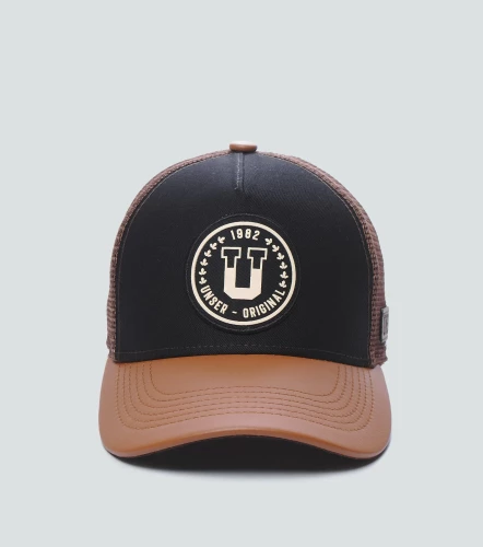 Mark Gorra Con Visera En Cuero Y Bordado UnserNG