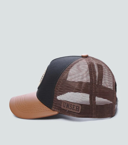 Mark Gorra Con Visera En Cuero Y Bordado UnserNG