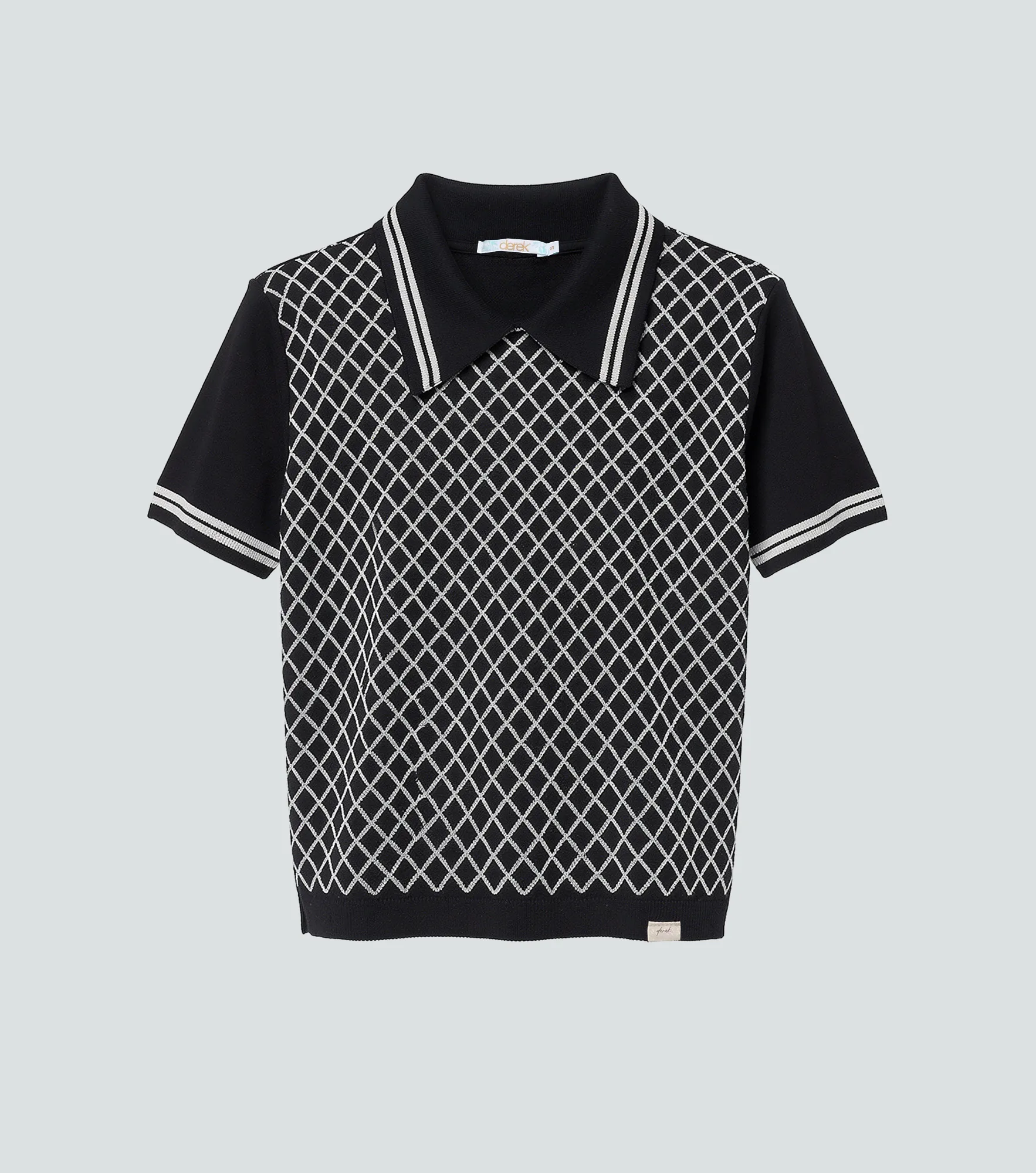 Blusa Tejida Para Mujer Tipo Polo Combinado Derek 838605 NG