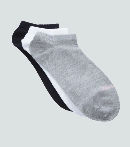 Brenda Tripack Medias Unicolor Con Texto UnserCU