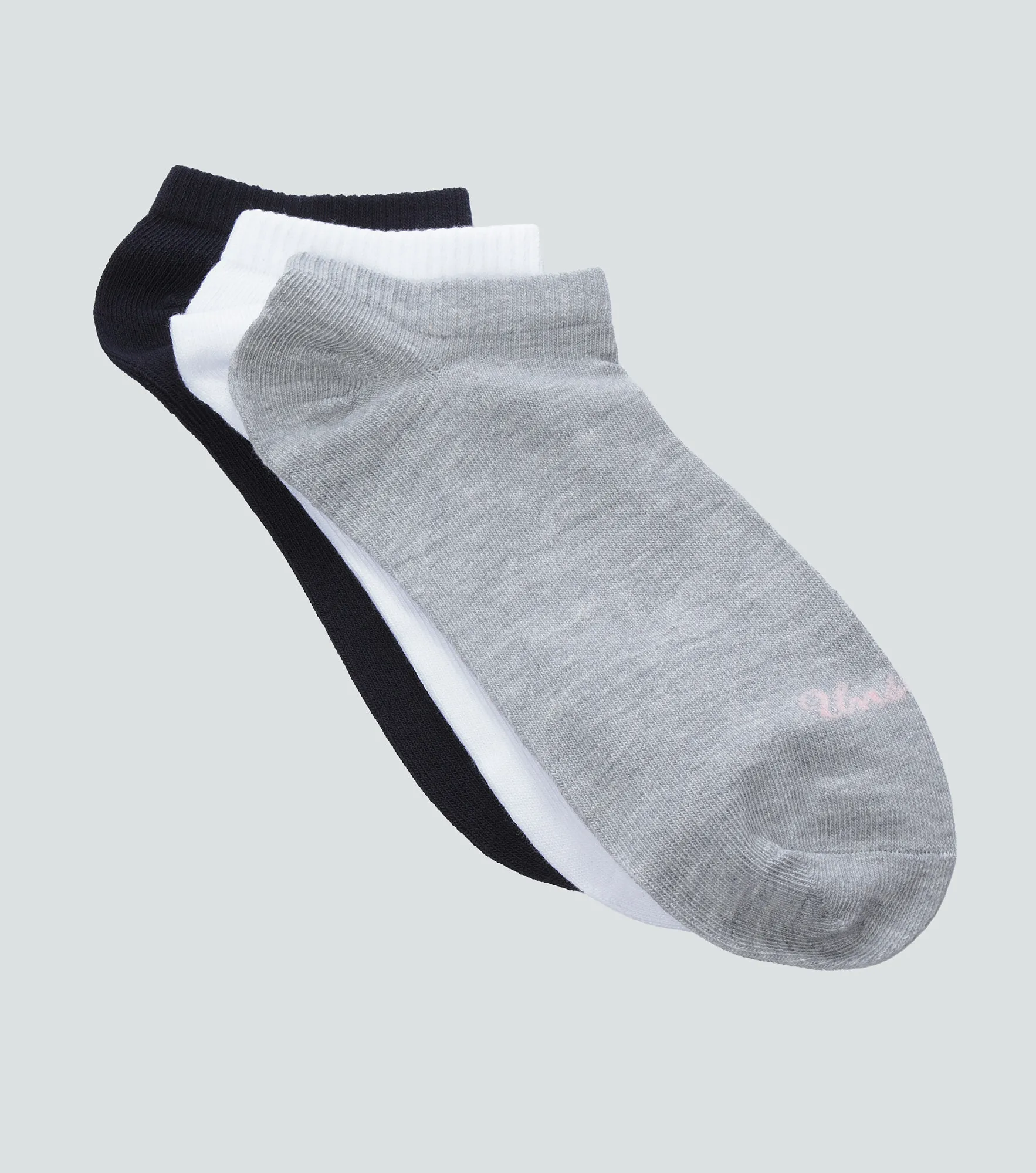 Brenda Tripack Medias Unicolor Con Texto Unser 837504 CU