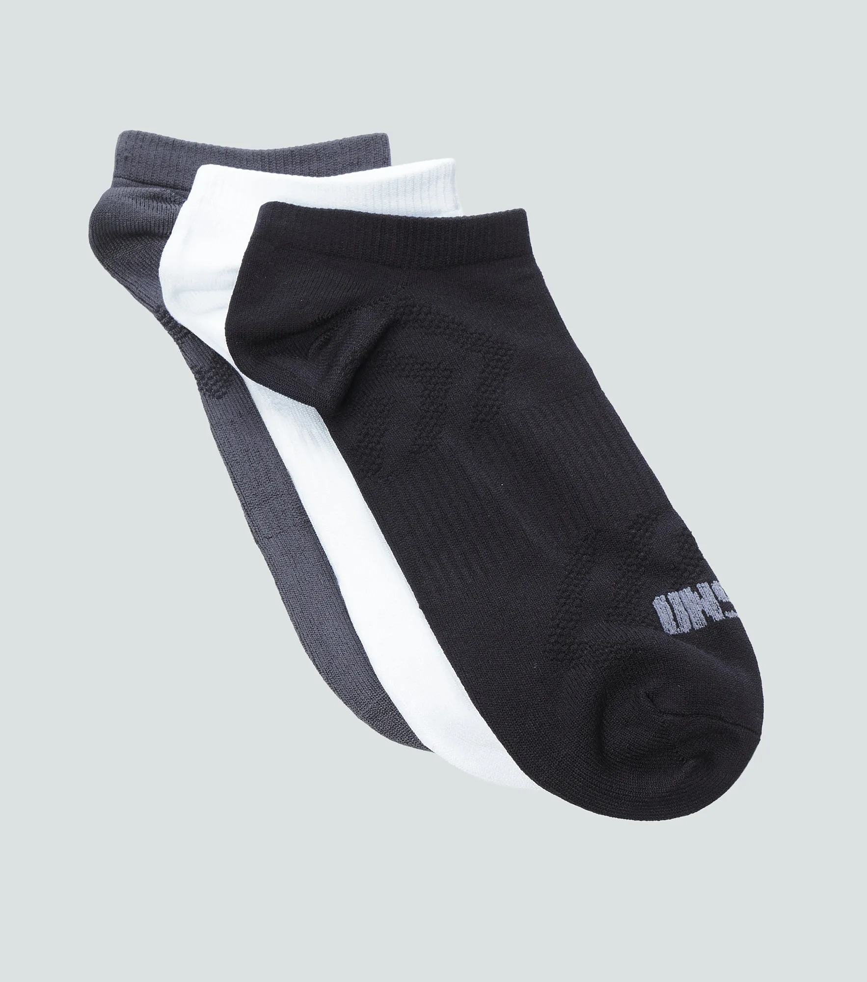 Alexis Medias Tripack Unicolor Con Texto En Puntera Unser 837512 CU