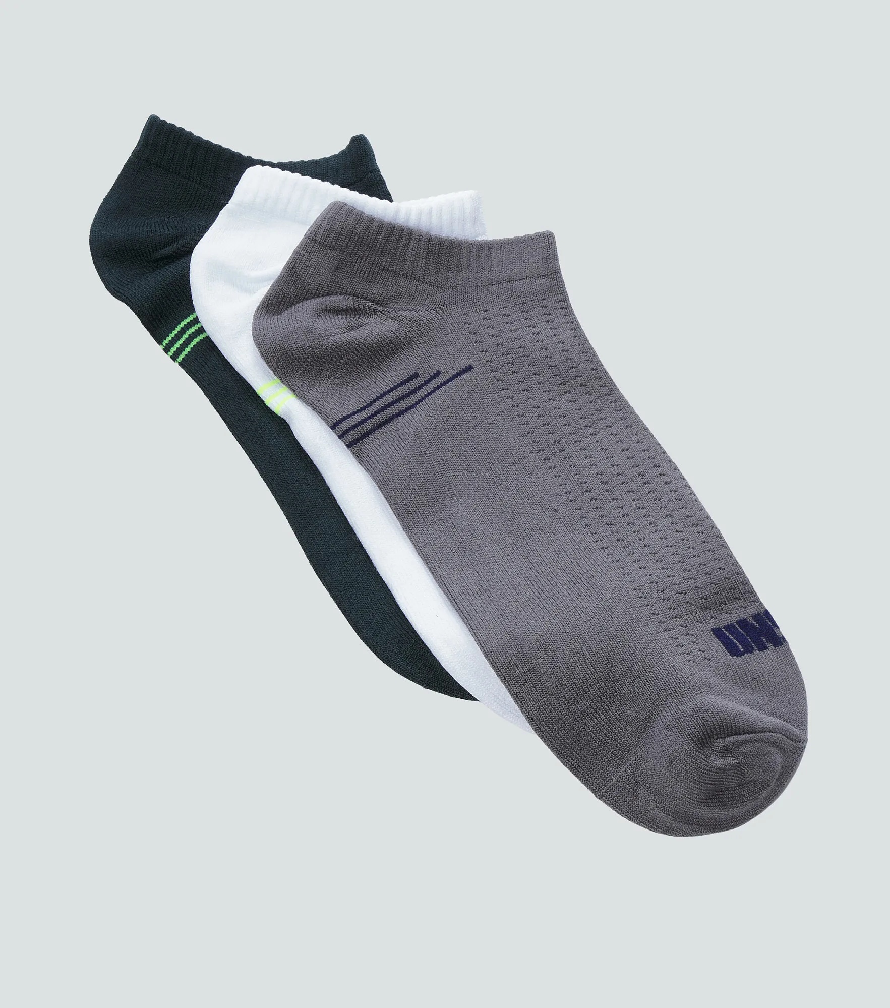 Josue Media Tripack Unicolor Con Lineas Color Contraste Unser 837513 CU