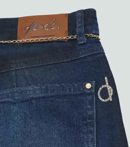 Barcelona Jean Para Mujer Lady Bota Recta DerekAZ