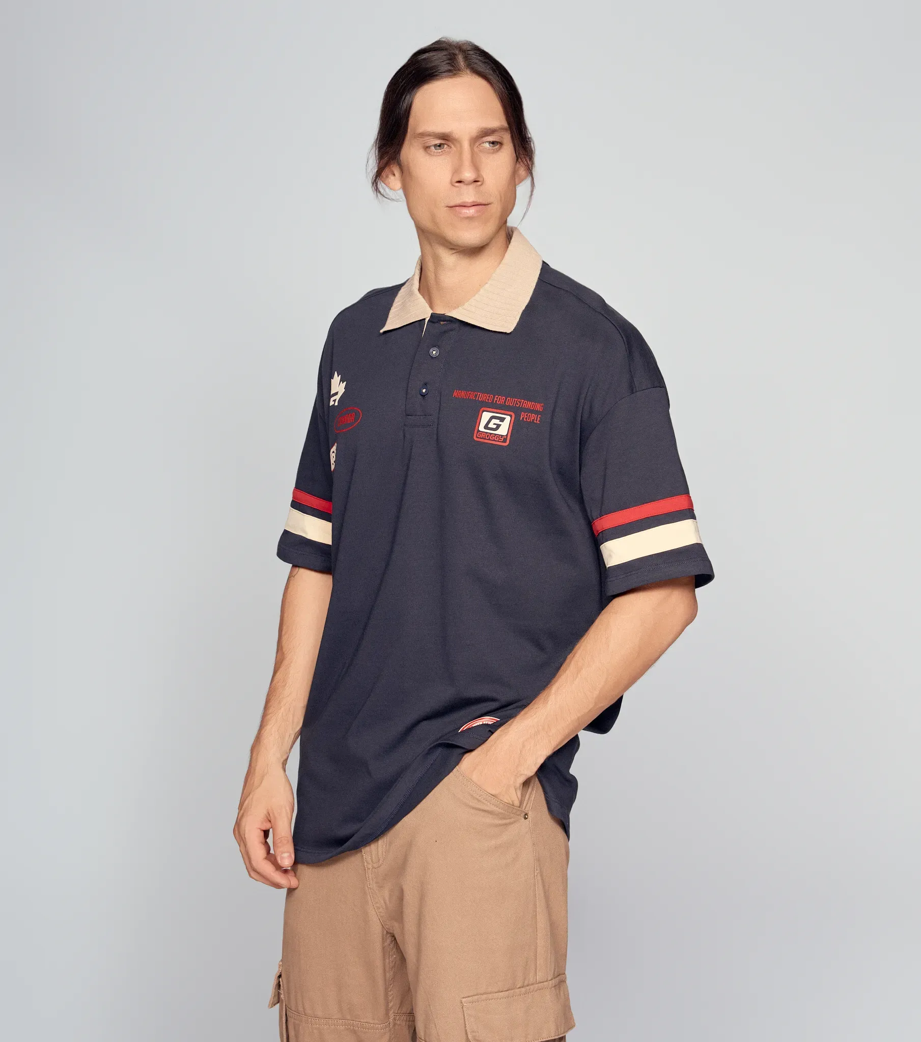 Ansel Polo Oversized Masculina GroggyAO