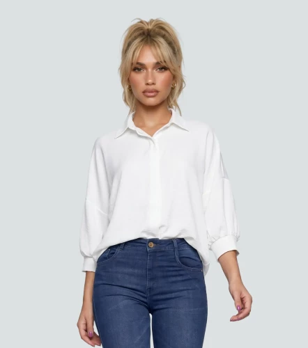 Blusa Camisera Para Mujer Unicolor Manga Ranglan DerekBL