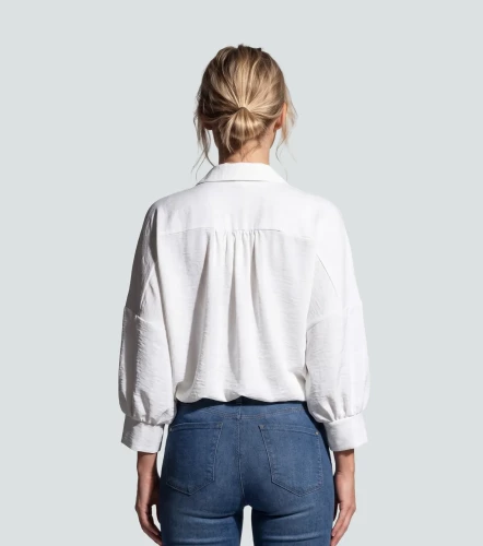 Blusa Camisera Para Mujer Unicolor Manga Ranglan DerekBL