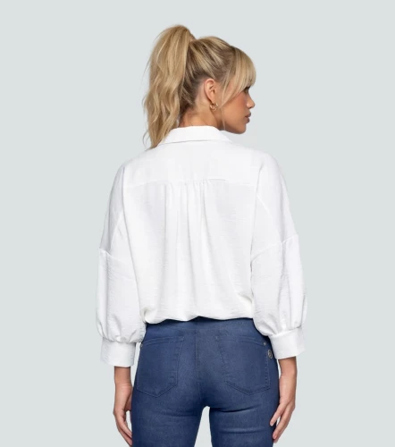 Blusa Camisera Para Mujer Unicolor Manga Ranglan DerekBL