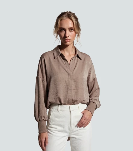 Blusa Camisera Para Mujer Unicolor Manga Ranglan DerekKQ