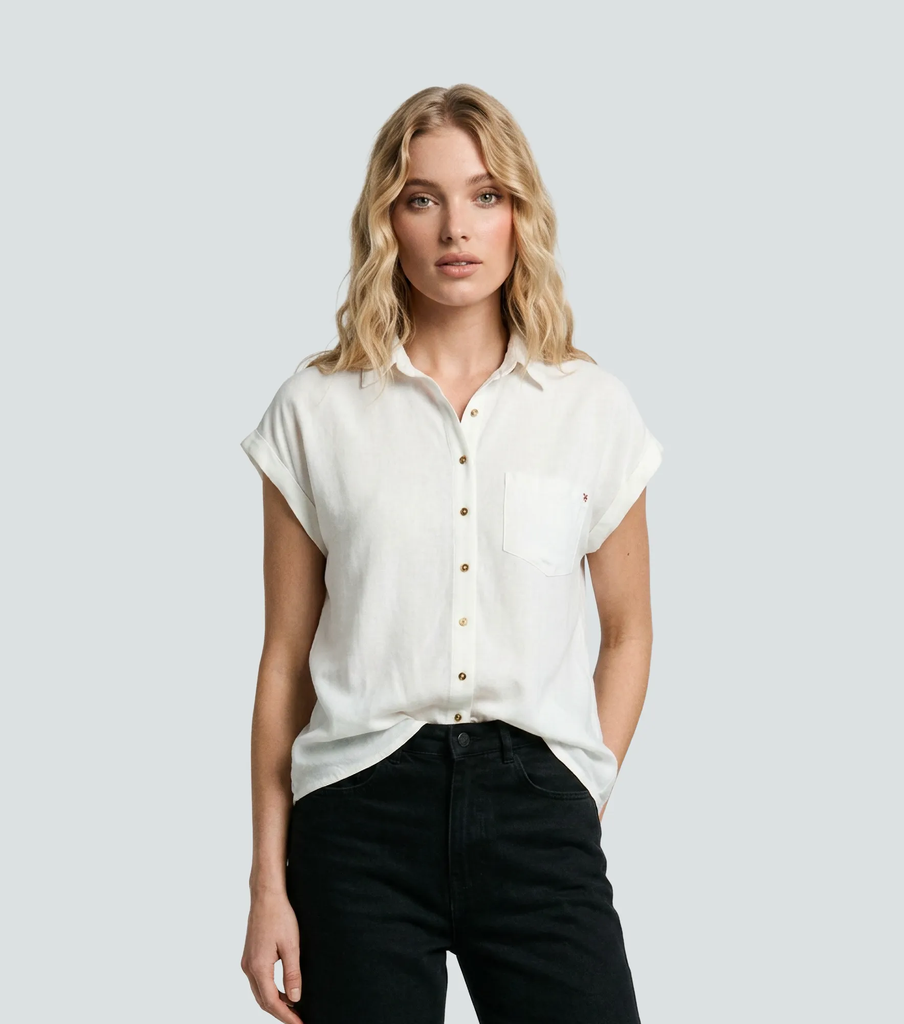 Blusa Para Mujer Camisera Unicolor Victoria Derek 832429 AM
