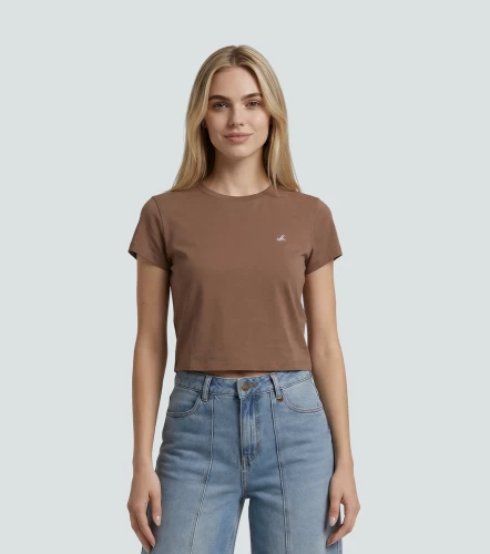 Blusa Para Mujer Manga Corta Unicolor Matilda DerekCF