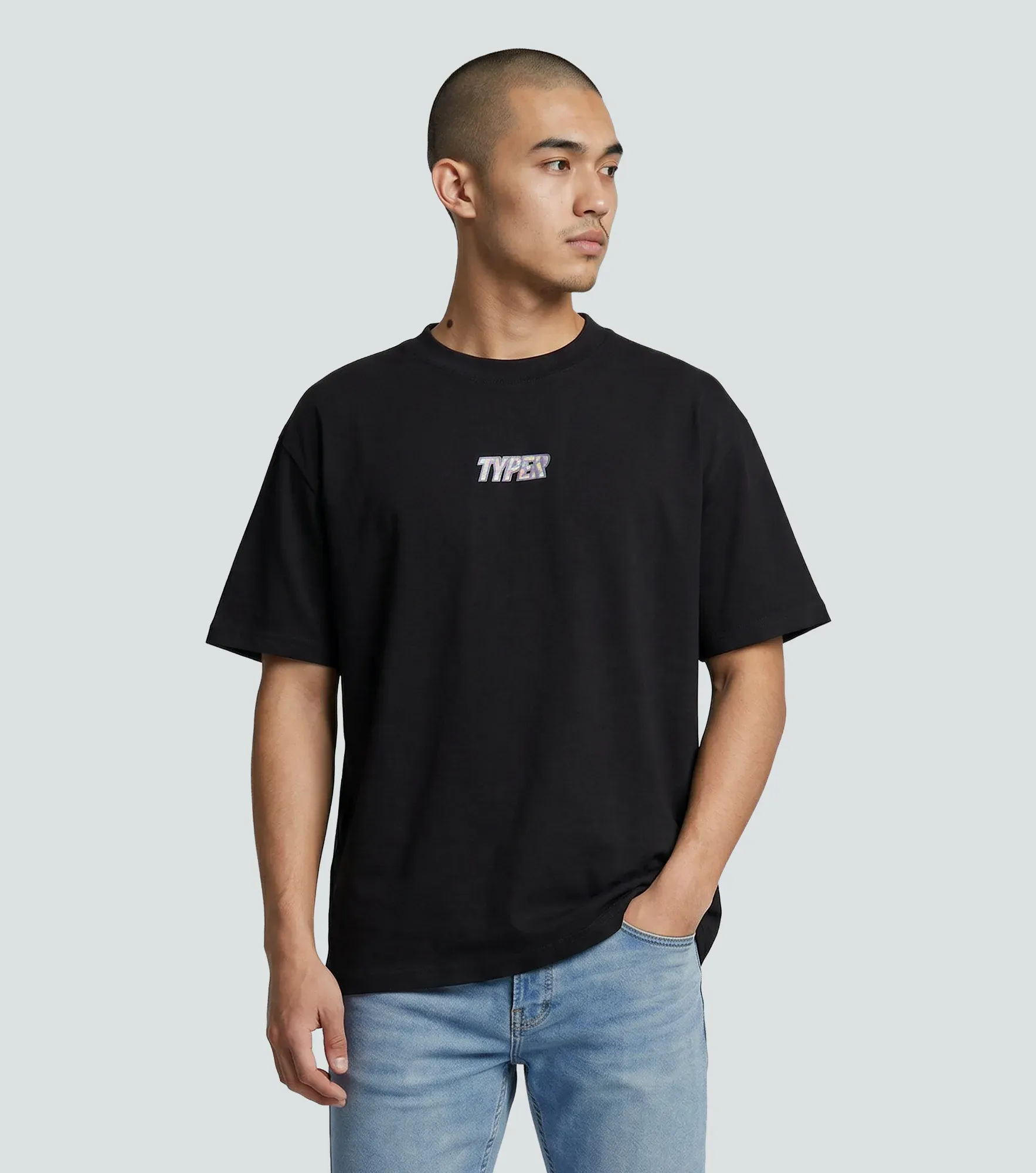 Logan T Shirt Oversize Con Estampado Typer 838502 NG