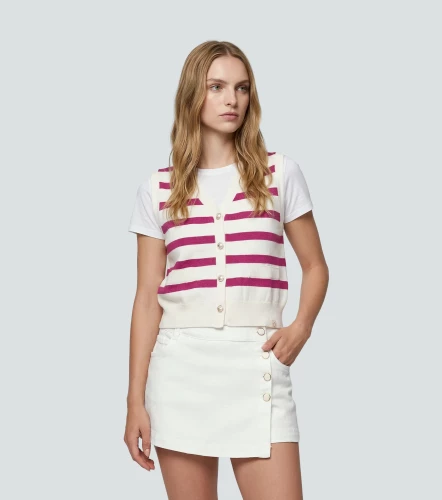 Luciana Chaleco Tejido Con Botones Derek LovelyFS