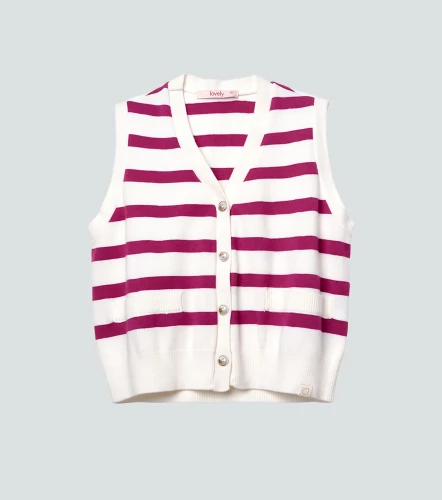 Luciana Chaleco Tejido Con Botones Derek LovelyFS