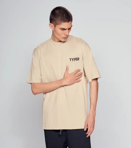 Oporto T Shirt Oversized Bordado Y Estampado TyperKQ