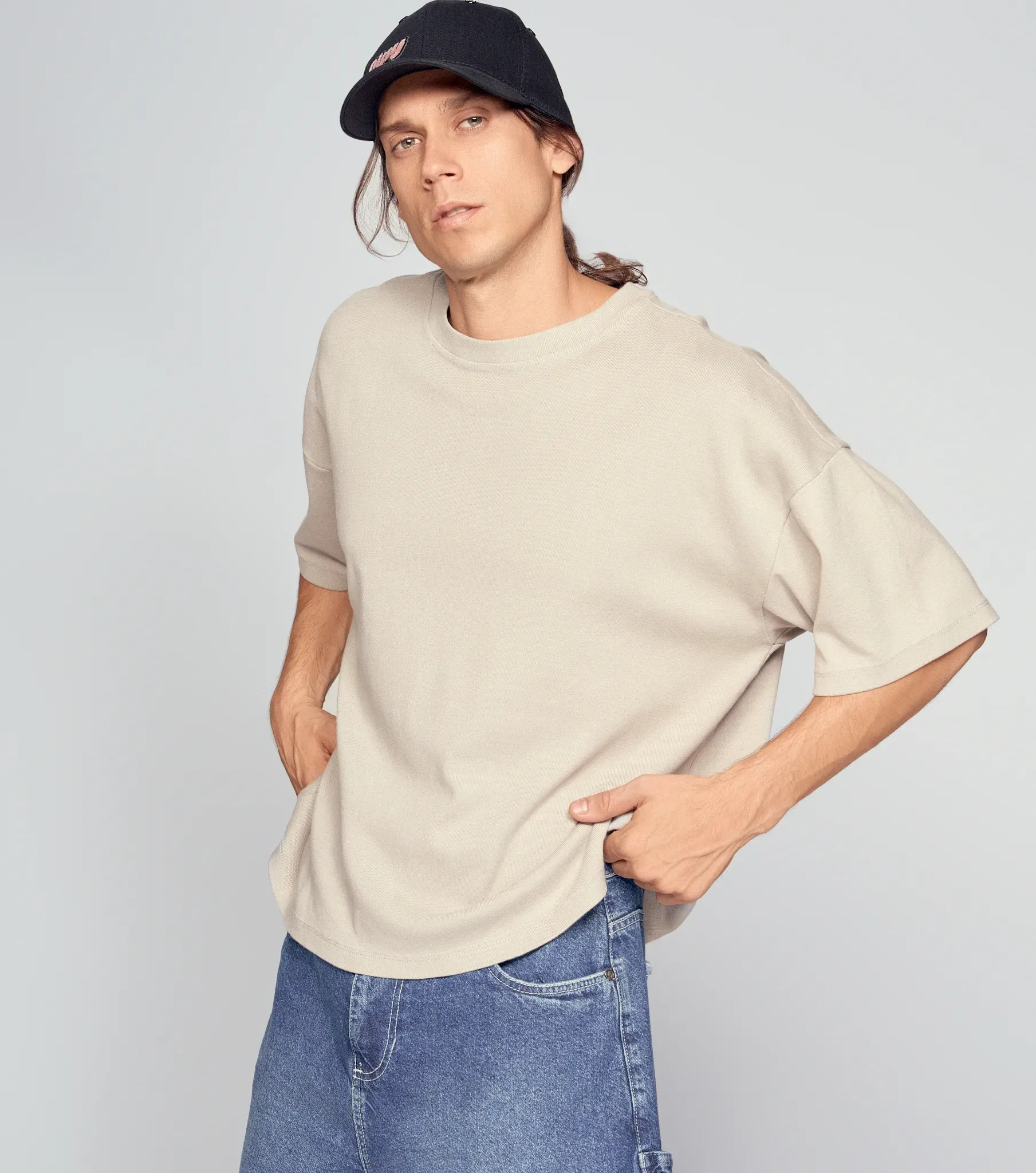 Raw T Shirt Oversize Estampada Typer 834301 GR