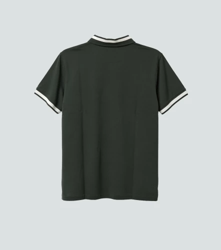 Slim Ivan Polo Unicolor Para Hombre Con Estampado En Delanero Y Cuello Neru UnserVD