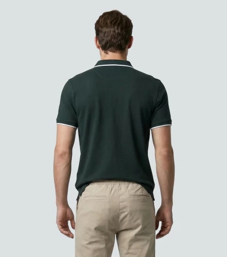 Slim Julian Polo Unicolor Con Bordado UnserVD