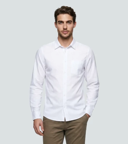 Slim Leonardo Camisa M L Unicolor UnserBL