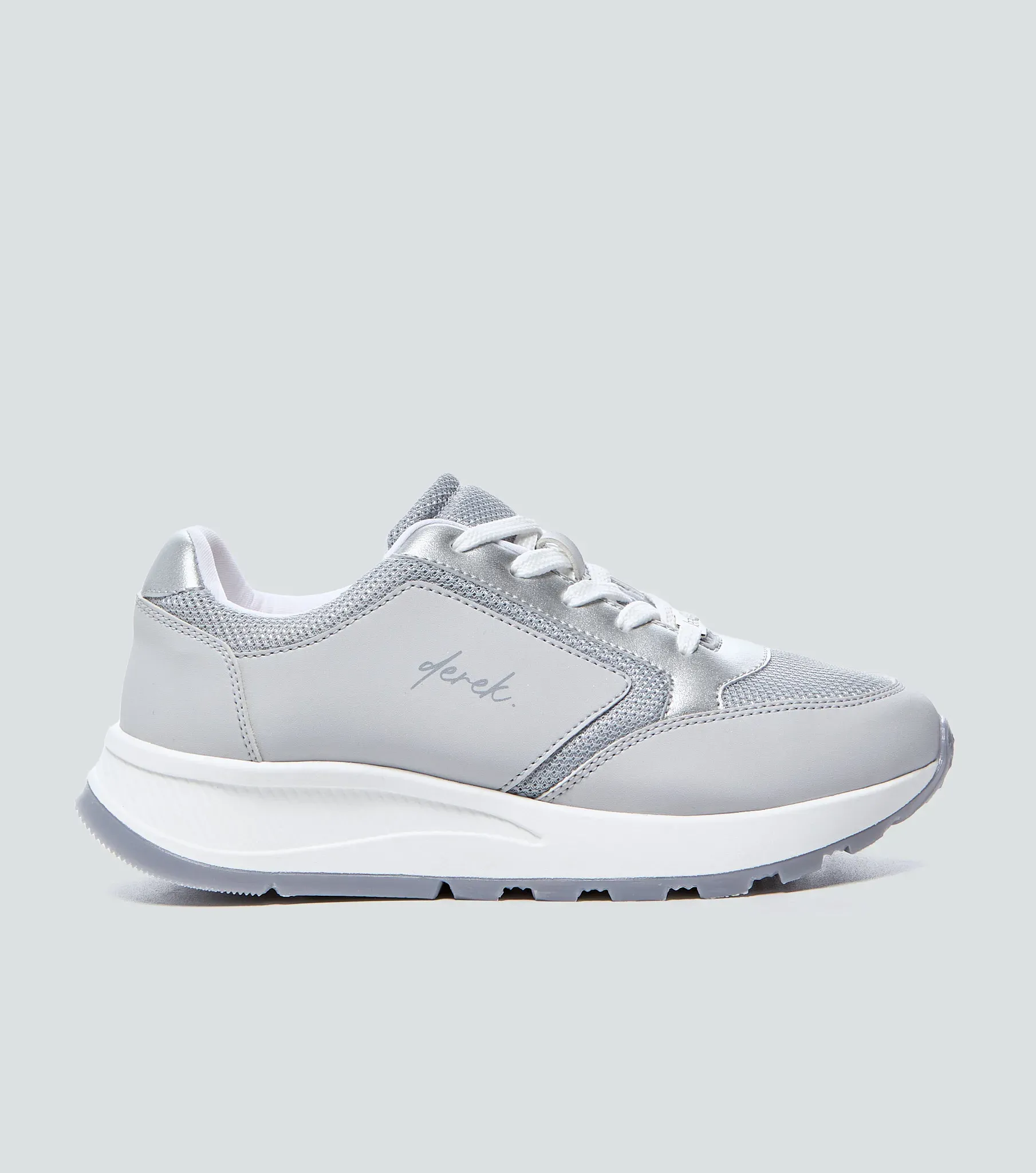 Tenis Para Mujer Unicolor Con Suela Alta DerekGR