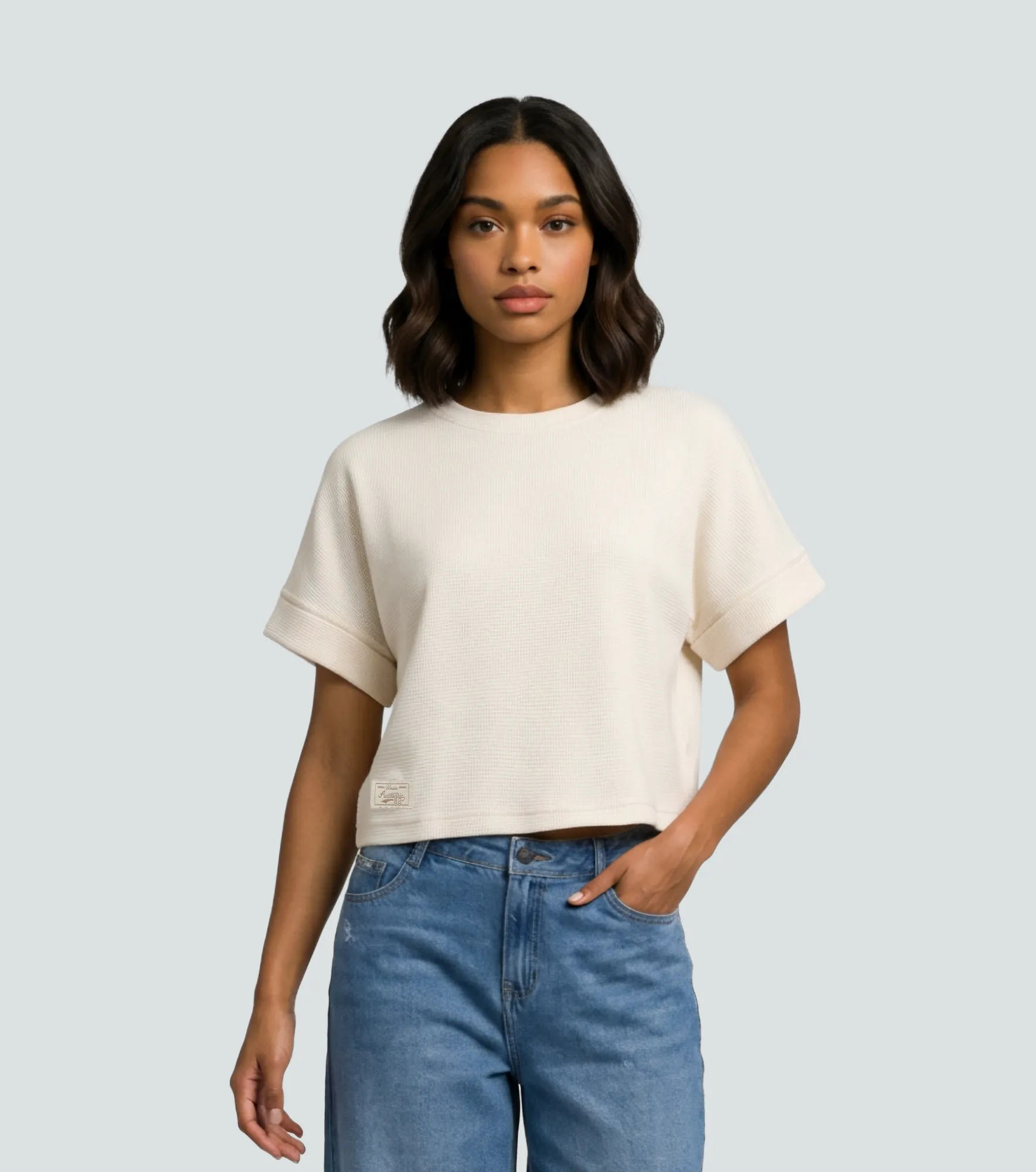 Victoria Blusa T Shirt Unicolor Manga Enteriza Unser 836970 AR