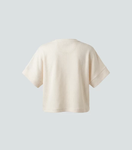 Victoria Blusa T Shirt Unicolor Manga Enteriza UnserAR