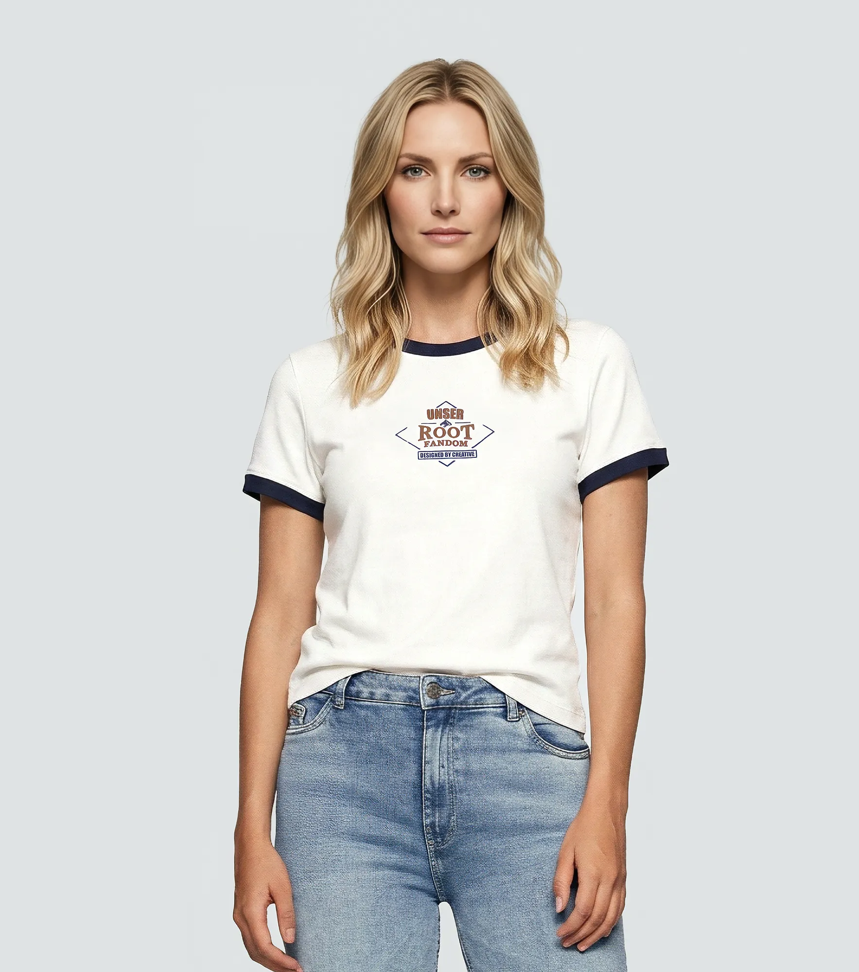 Marce Blusa T Shirt Combinada Con Estampado En Delantero Unser 832638 AZ
