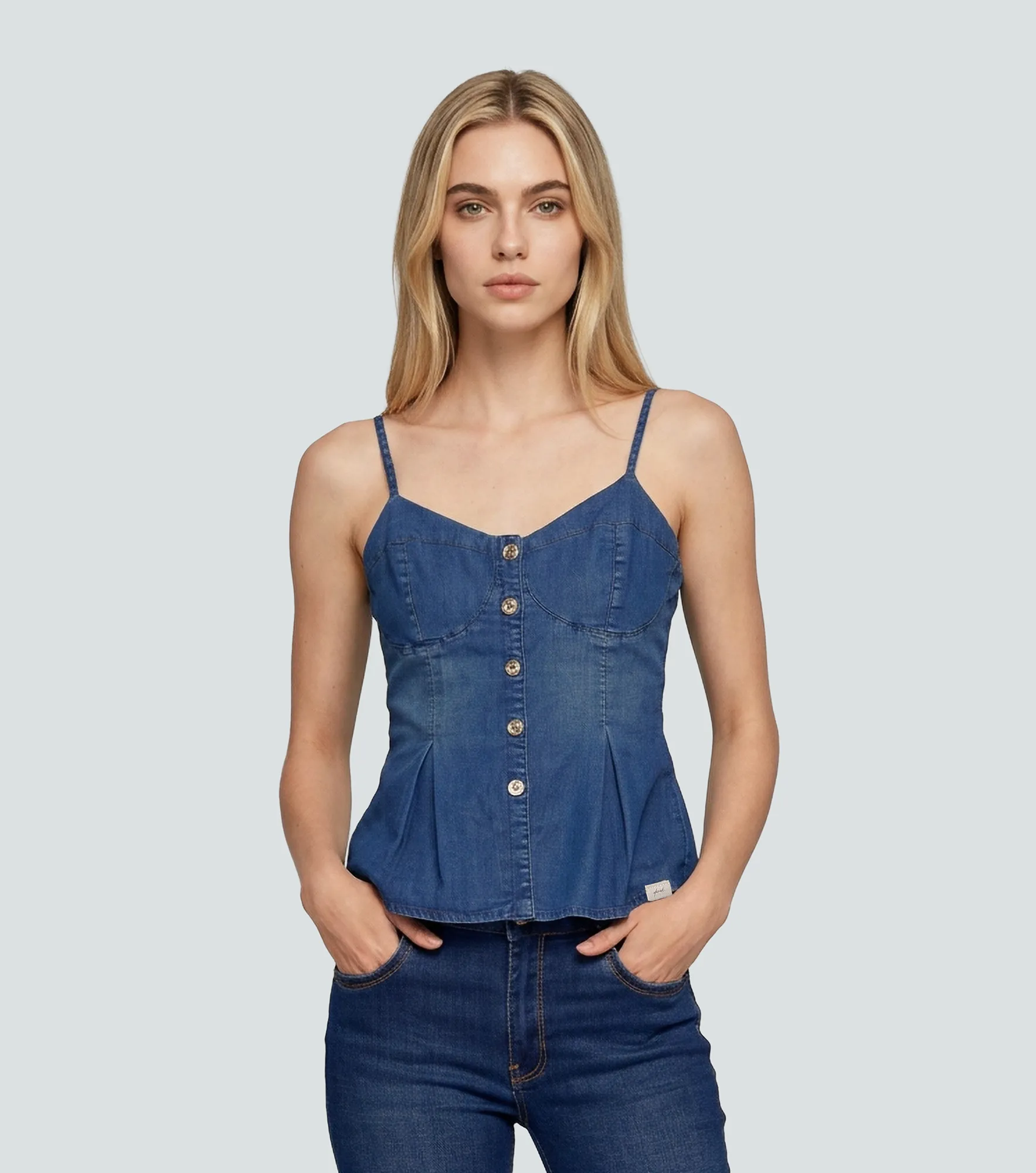 Blusa En Indigo Para Mujer Anitta DerekAZ