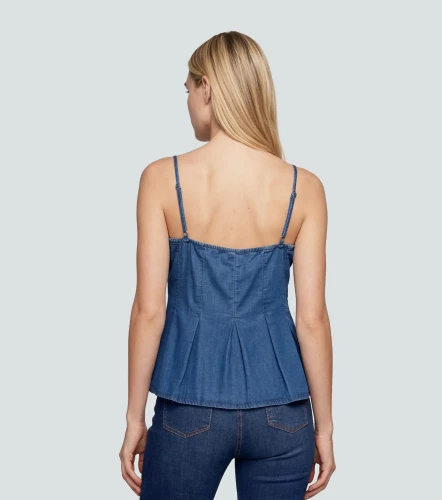 Blusa En Indigo Para Mujer Anitta DerekAZ