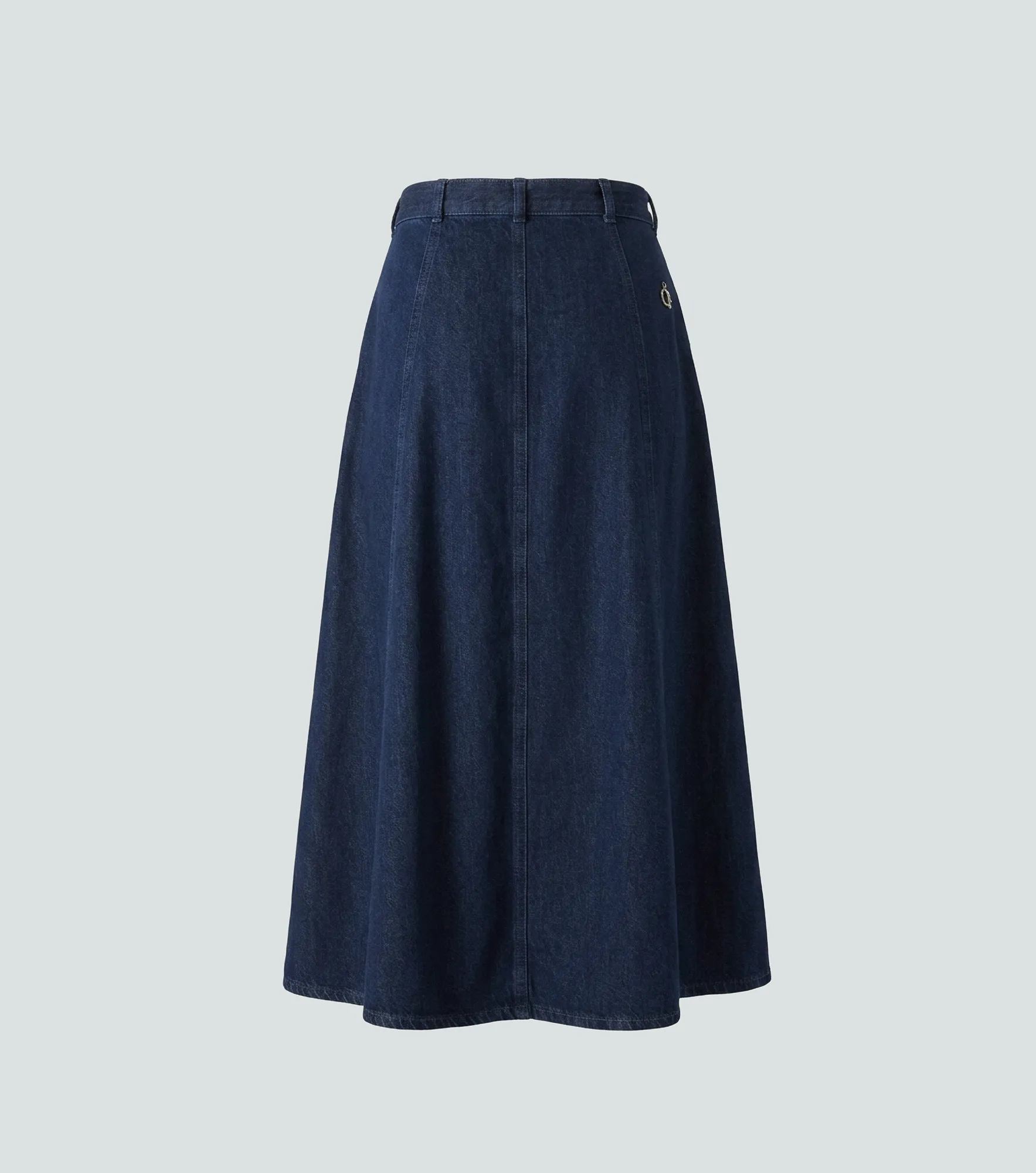 Falda En Indigo Para Mujer Con Aberturas Britanny Derek 837702 AZ