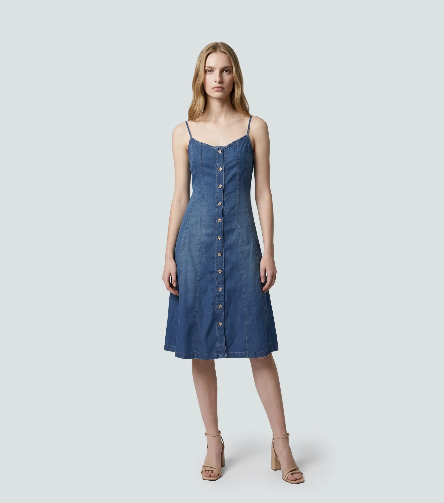 Vestido Midi Para Mujer En Indigo Luciana DerekAZ