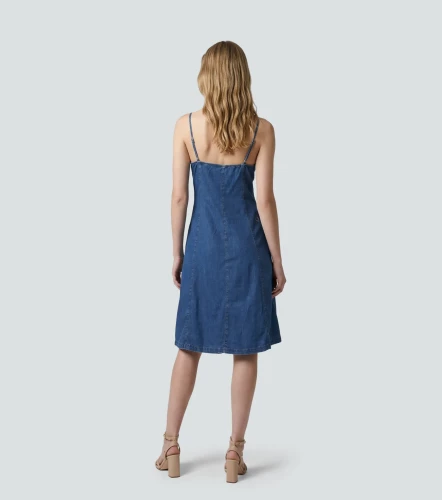 Vestido Midi Para Mujer En Indigo Luciana DerekAZ