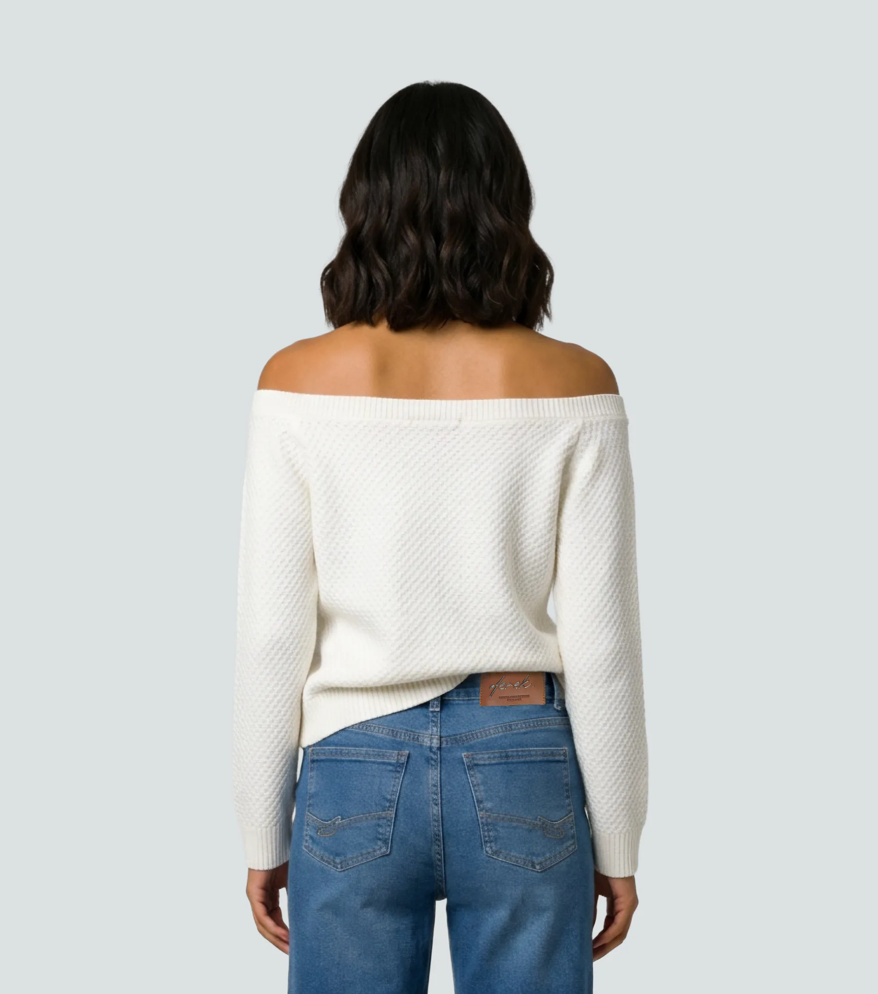 Debora Buzo Tejido Unicolor En Malla Unser 837926 BL