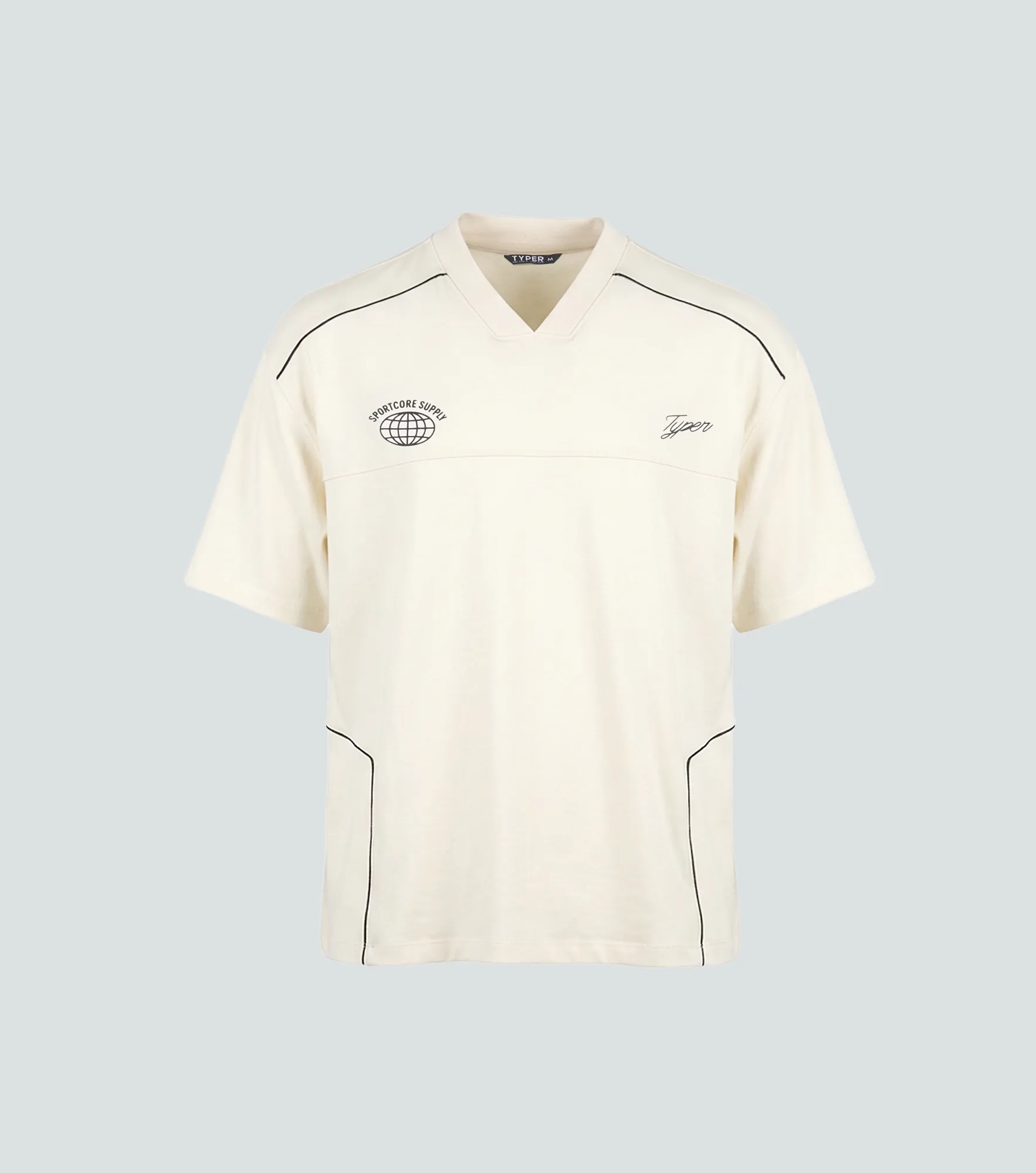 Brand T Shirt Boxy Con Estampado Typer 837617 BH