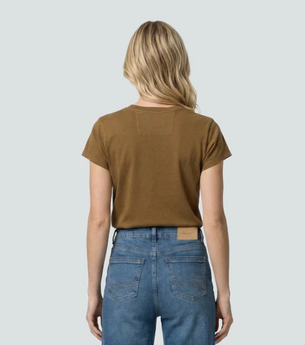 Gissel Blusa T Shirt Unicolor Con Estampado En Delantero UnserKQ